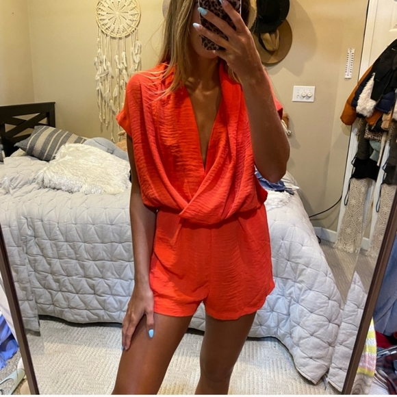 Vici Red Romper - Picture 1 of 4